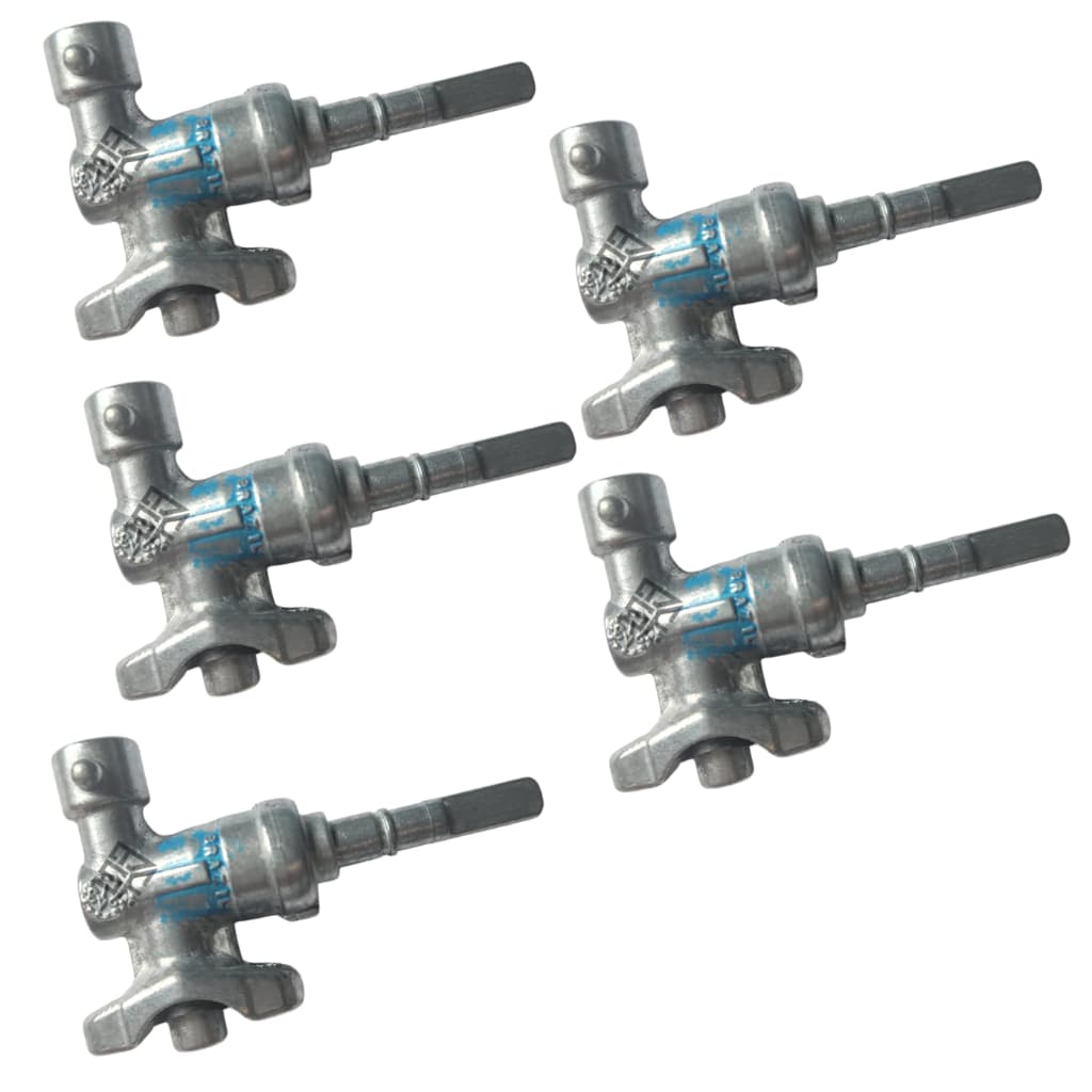 Kit 5 Pc Registro Ramal Boca Fogão Cooktop Chamalux tedge chamalar Original