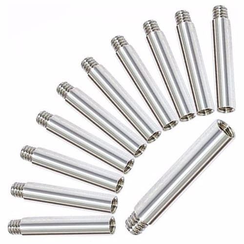 Prolongador 15mm c/10 pçs para Parafuso Niquelado Para Pasta Catálogo SI