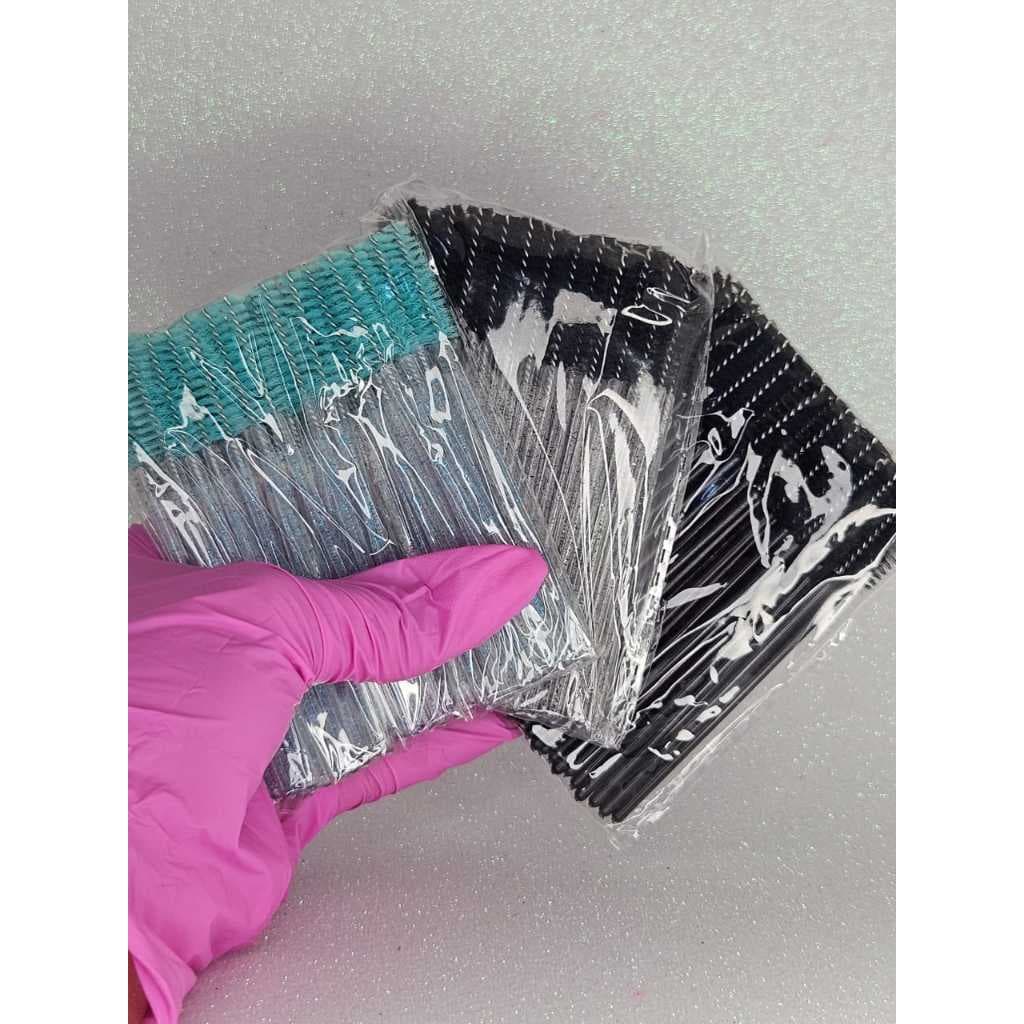 50 Escovinhas Para Extensão De Cílios Micropigmentação Sobrancelhas Henna ENVIO IMEDIATO