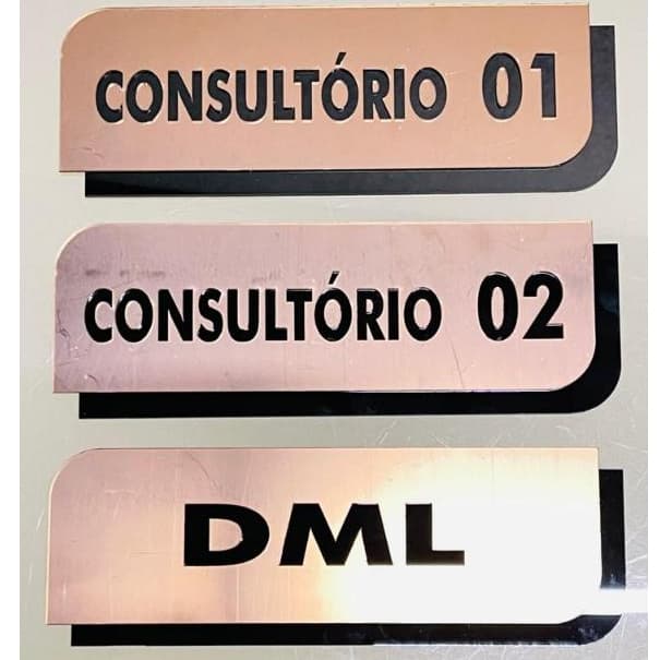 Placa Sinalização Acrílico Porta Consultório