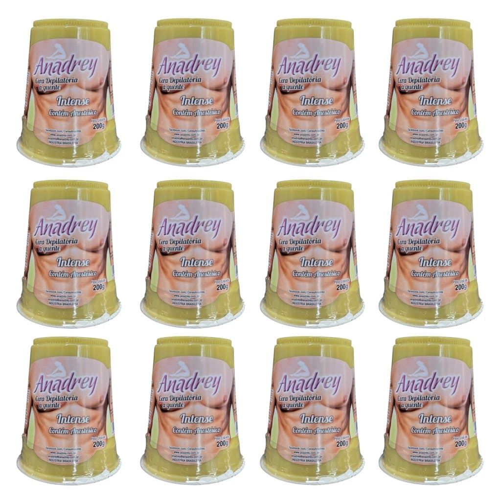 Kit c/ 12 Cera Anadrey Intense 200g