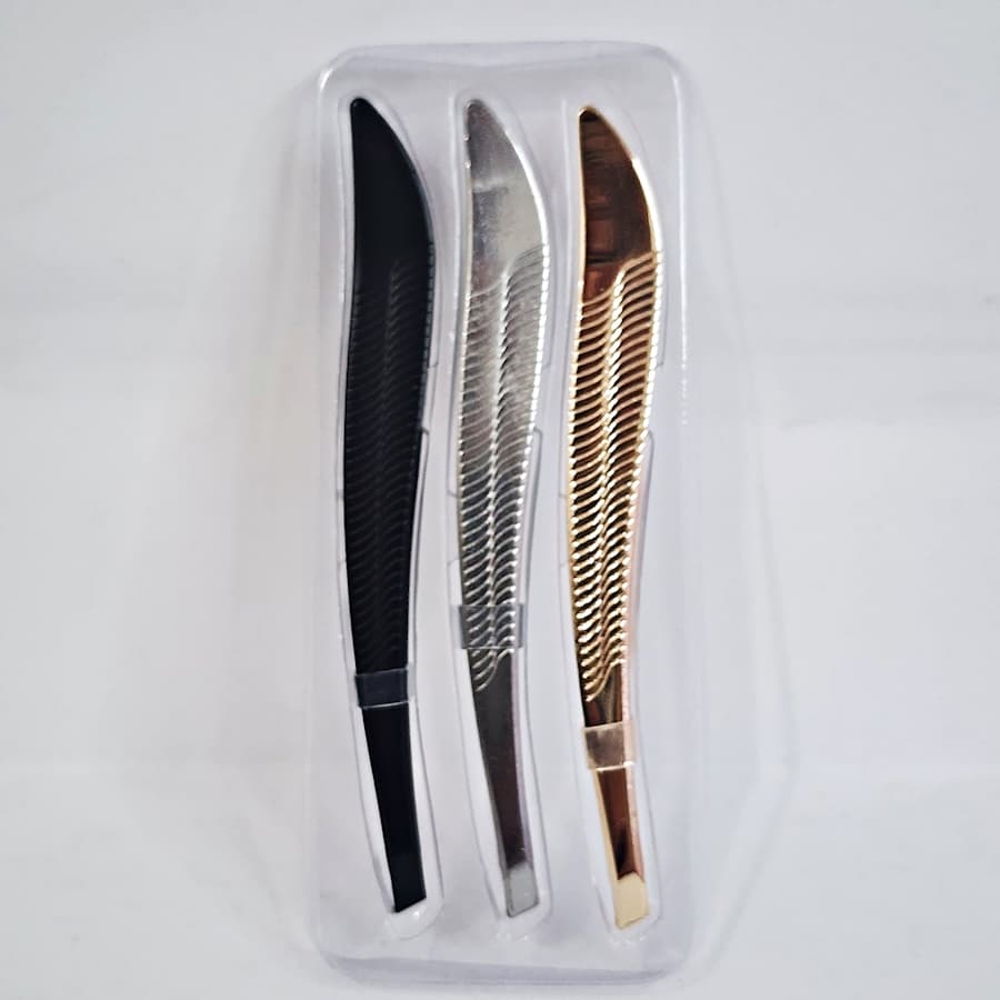 Kit 3 pinças para sobrancelhas HM-0739