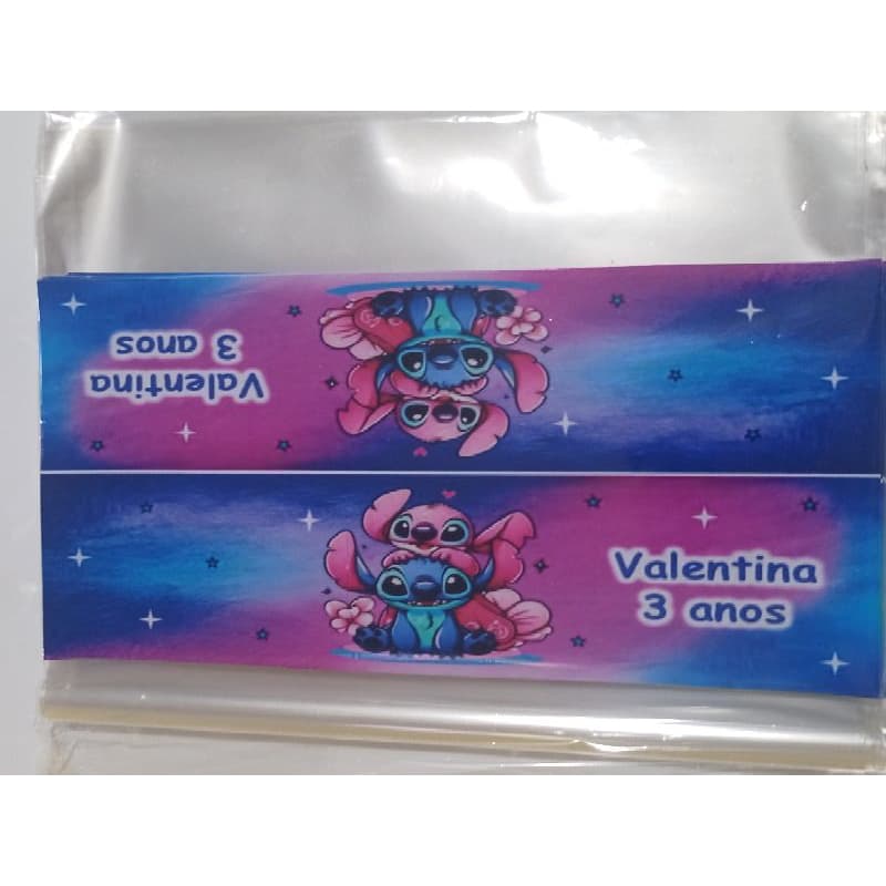 24 lapelas e 24 embalagens 20x30cm personalizadas no tema desejado