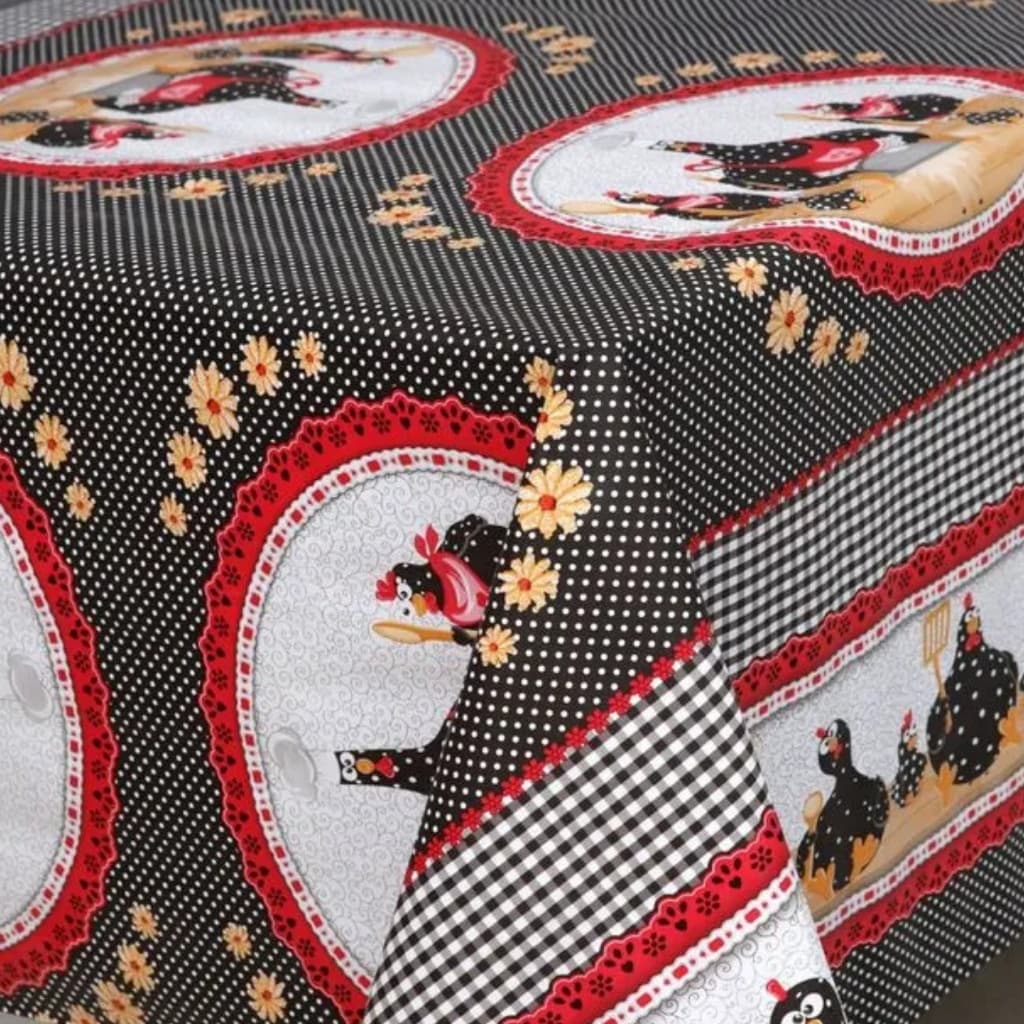 Metro Toalha de Mesa Carinho Galinha D'angola 137cm de Largura Kapazi