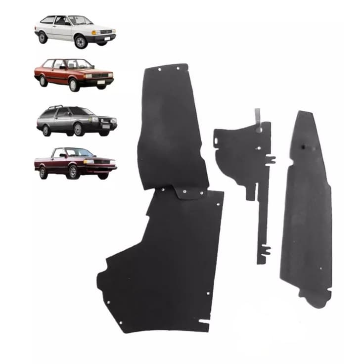 REVESTIMENTO DO RADIADOR VW GOL/VOY/PAR/SAV GI 87/94 PRETO COMPLETO