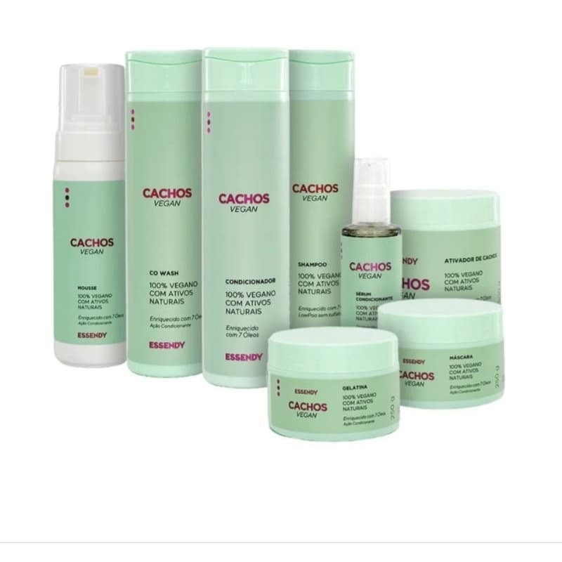 kit Completo Cachos Vegan Essendy