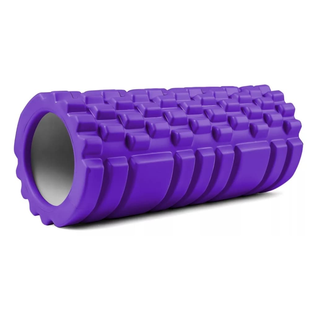 Rolo Massagem Foam Roller Liberação Miofascial Soltura - Roxo promocao