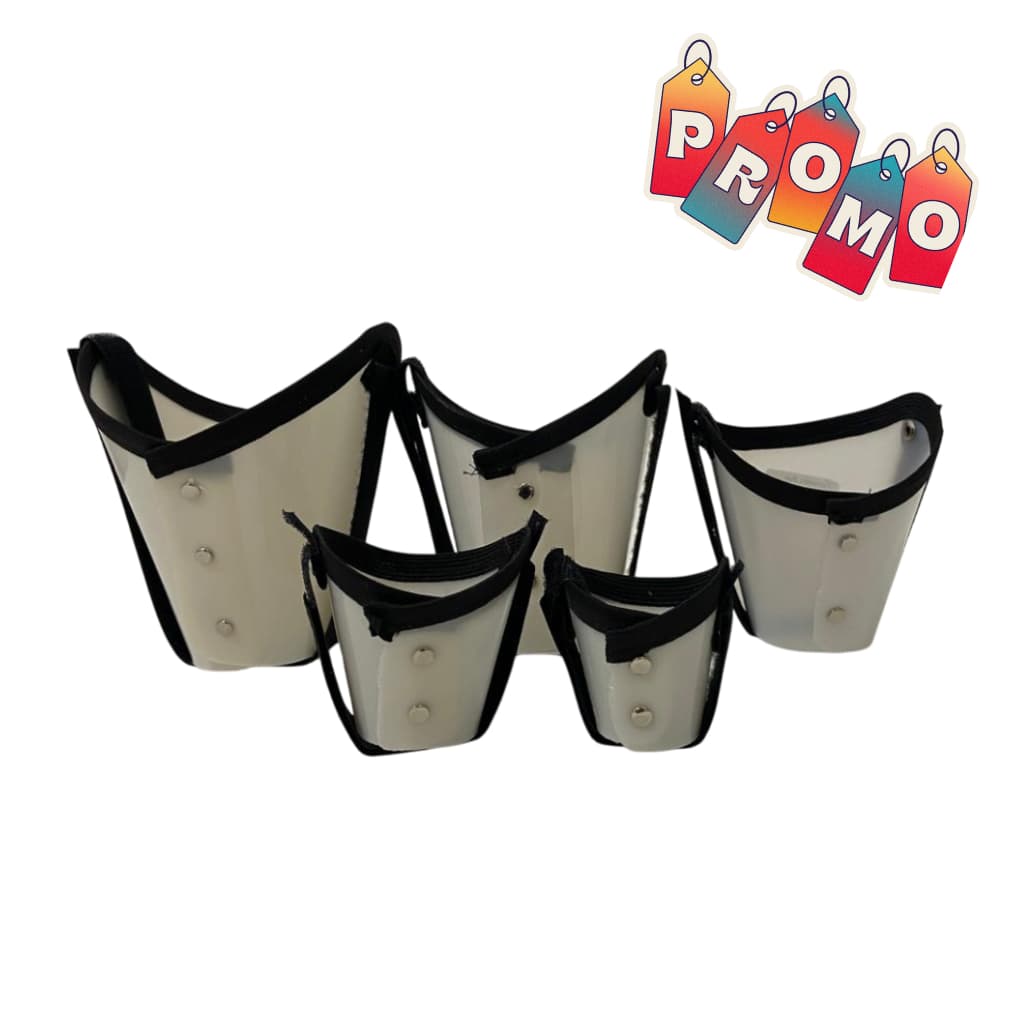 Kit Focinheira de Polipropileno do Nº 1 ao Nº 5 Com Borda Costura