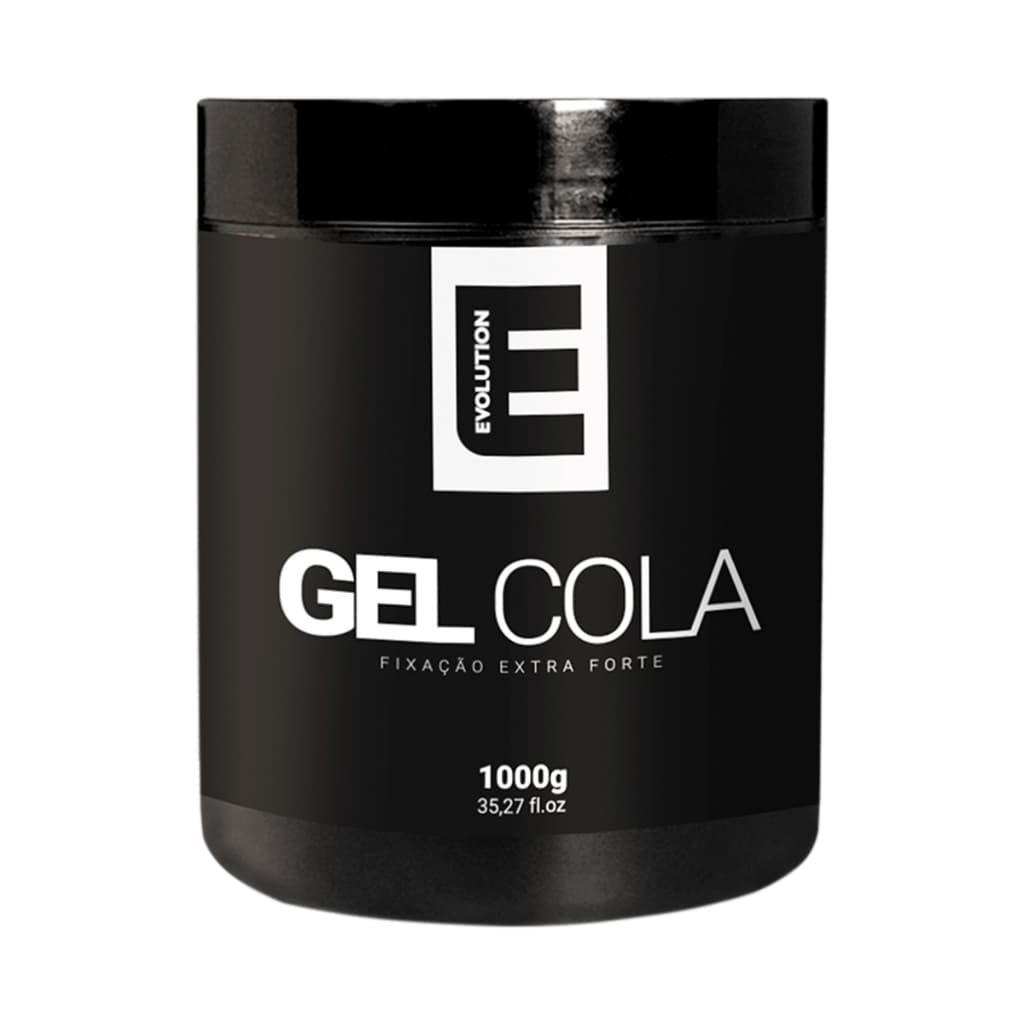 GEL COLA 1KG EVOLUTION BARBER - GEL FIXADOR EXTRAFORTE PARA CABELO