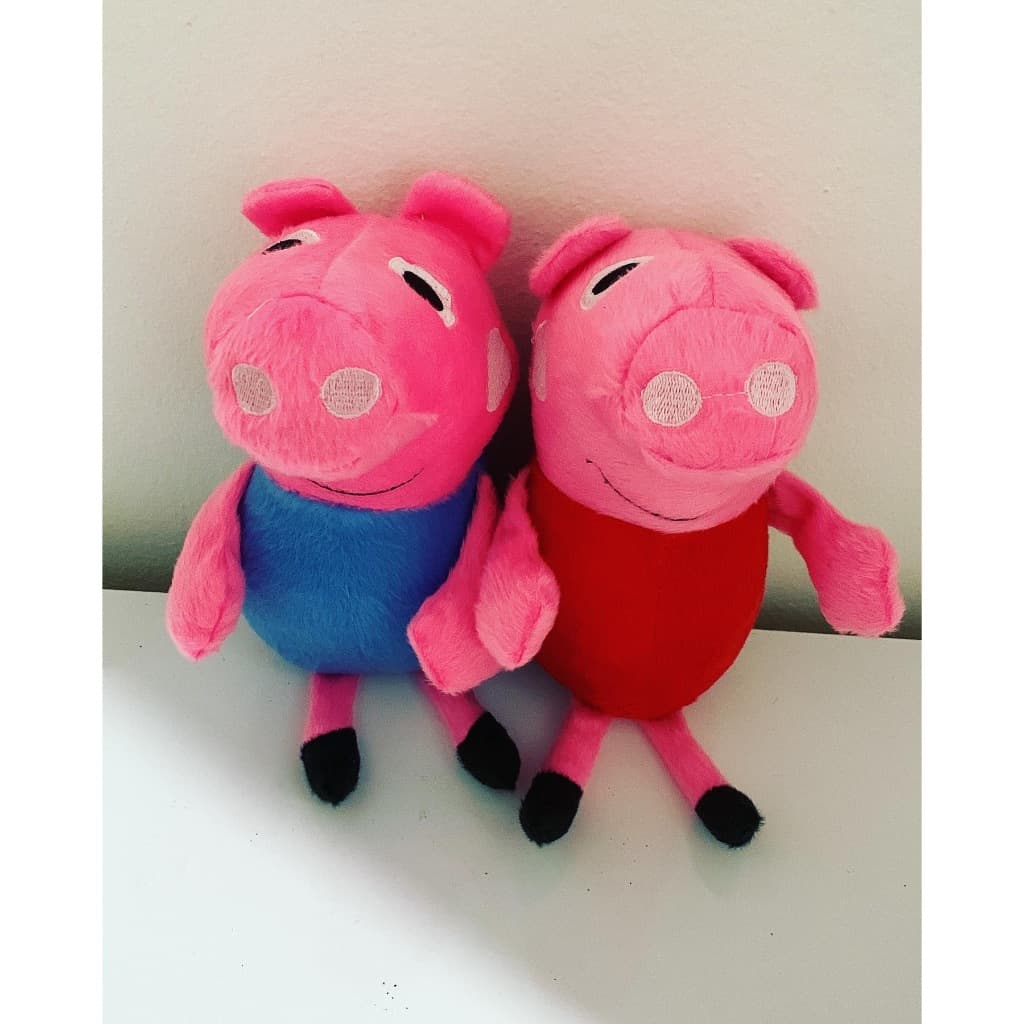 Peppa e George Pelúcia Antialérgico 26cm
