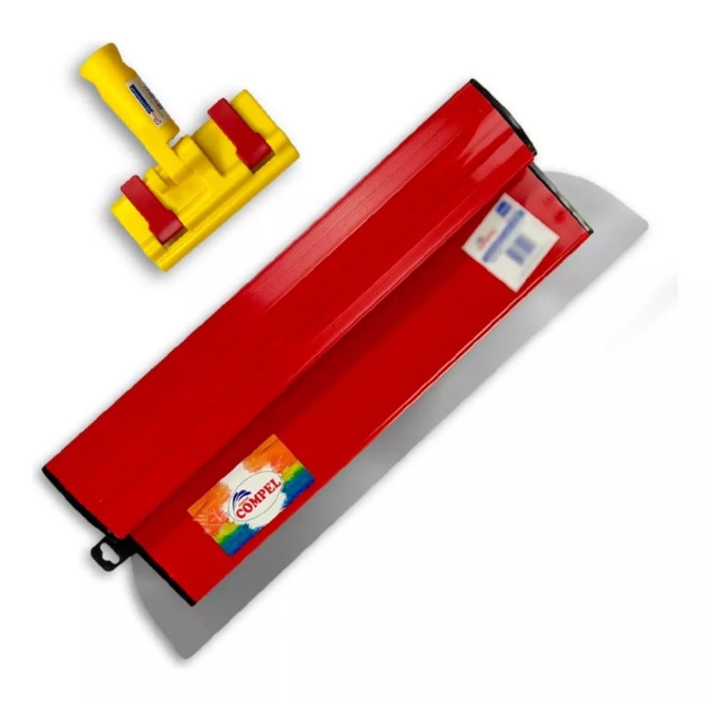 desempenadeira berox 40 cm aço inox flexivel + suporte alongador compel