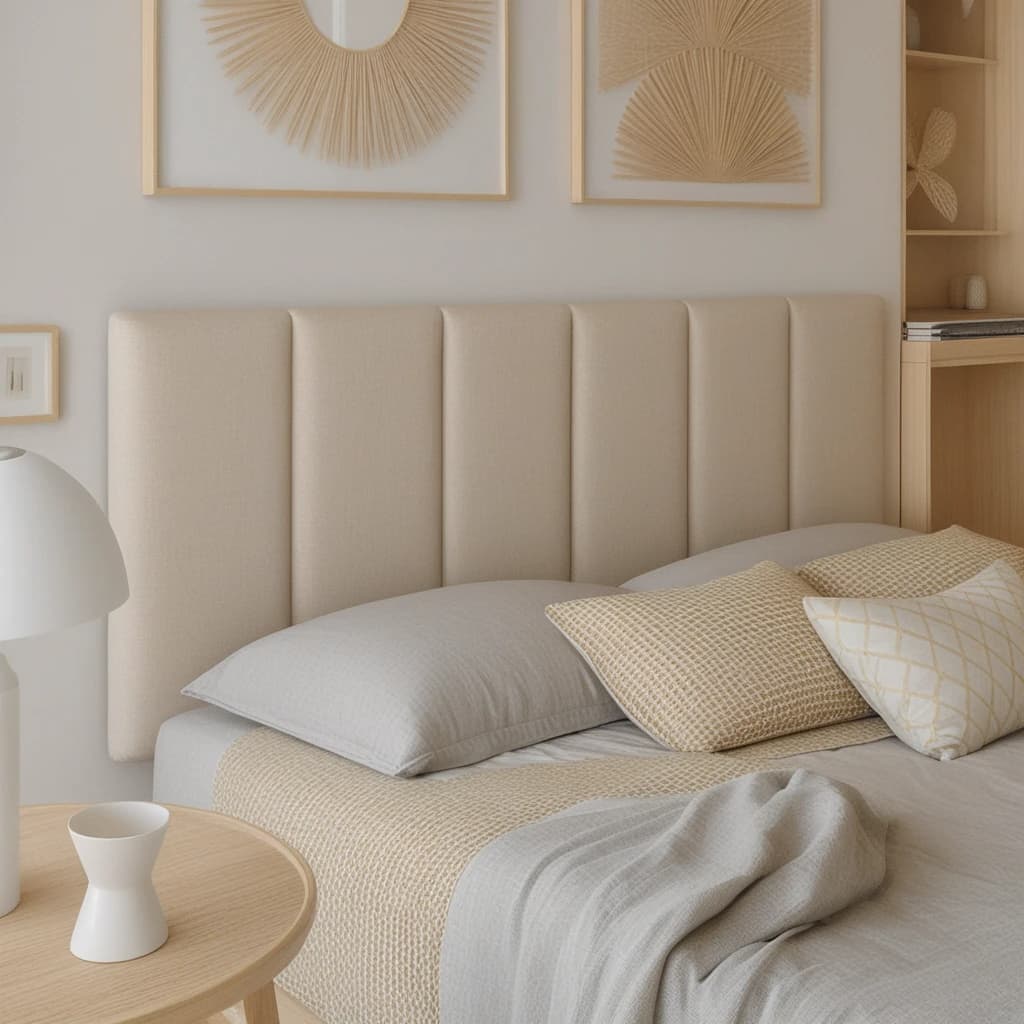 Cabeceira Cama Box Modular Estofada Painel Decorativo Placas 20x45cm Dubai Fácil Instalação