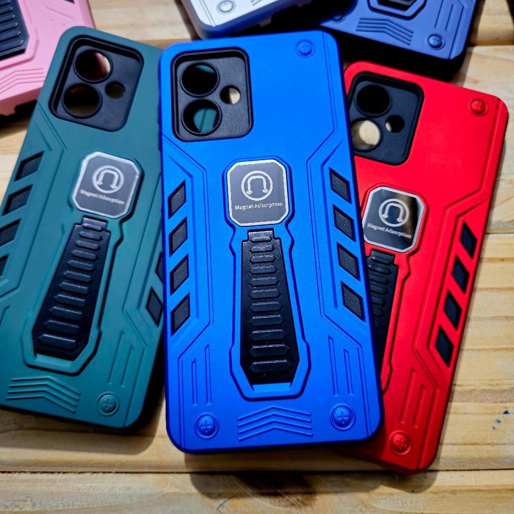 Capa capinha anti impacto silicone com Suporte para Samsung A05 / Samsusng A05S / Samsung A06 - Magnético 2.0