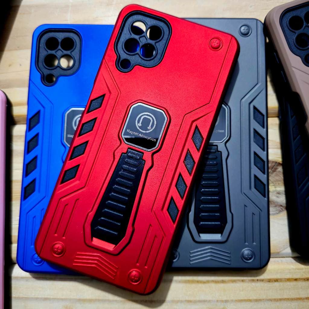 Capa capinha anti impacto silicone com Suporte para Samsung A12 / Samsung  M12- Magnético 2.0