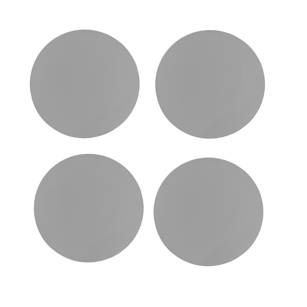Kit de Sousplat em Couro Sintético Ecológico Branco