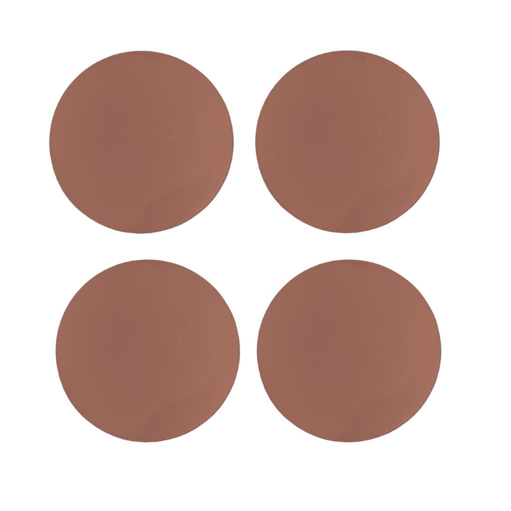 Kit de Sousplat em Couro Sintético Ecológico Nude