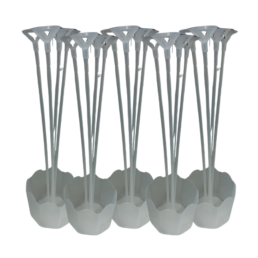 Cachepô Com Pega Vareta Suporte Balão Kit 5 Unidades