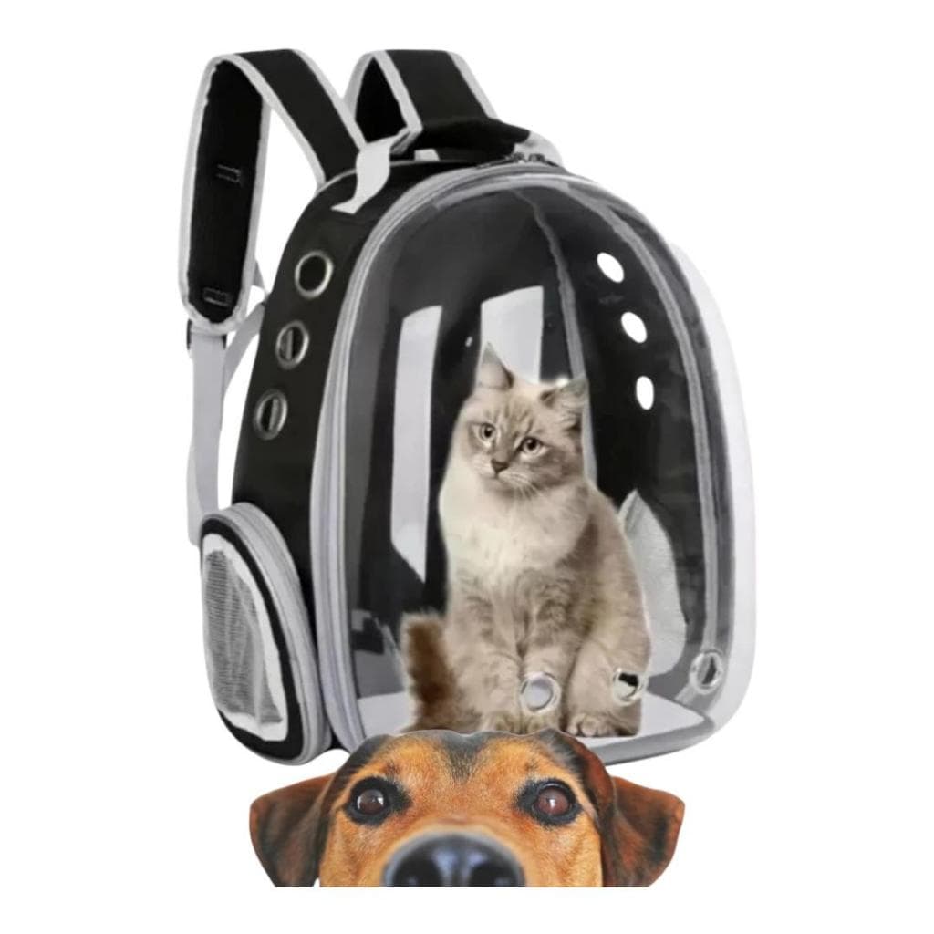 Mochila Pet Visão Panorâmica Segurança Ventilação Conforto Premium Gato Coelho Cachorro