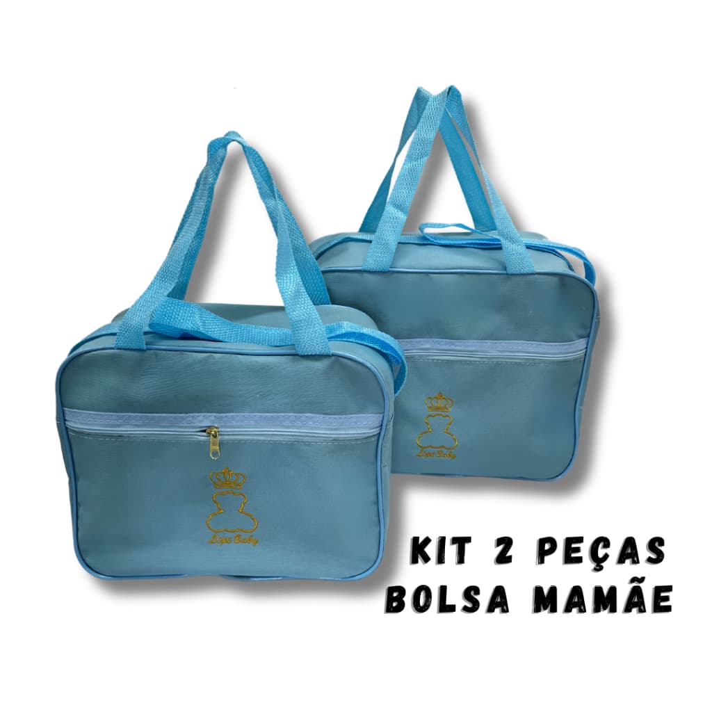 Kit Bolsa Mamãe 2 Peças, Ideal para Passeios,Viagens, Maternidade Praticidade,  Bebê Reborn