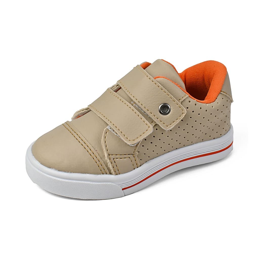 Tenis infantil casual menino moda confortável escola promoção volta as aulas velcro leve macio