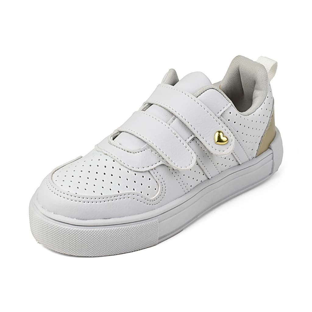 Tênis LaVia LaKids menina conforto estilo tendência escola rosa branco dourado moda infantil casual