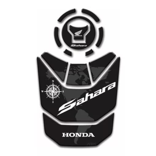 Adesivo Protetor Tanque 3d Resinado Bocal Honda Sahara 300