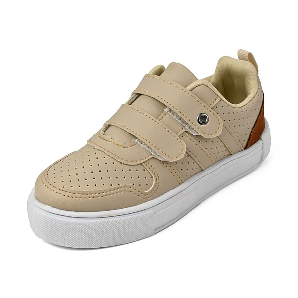 Tênis Lavia Lakids menino conforto estilo tendência casual escola moda infantil caramelo