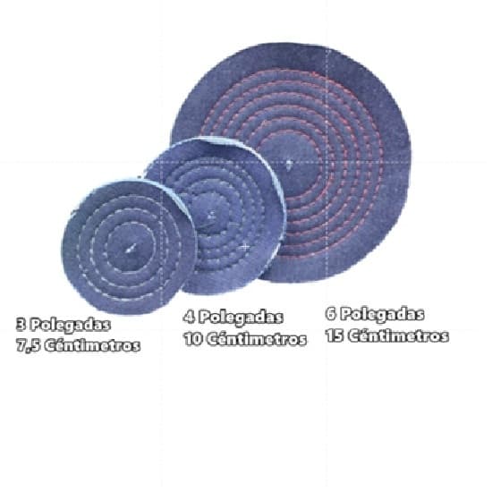Rodas De Polimento Jeans 3,4,6 Polegadas