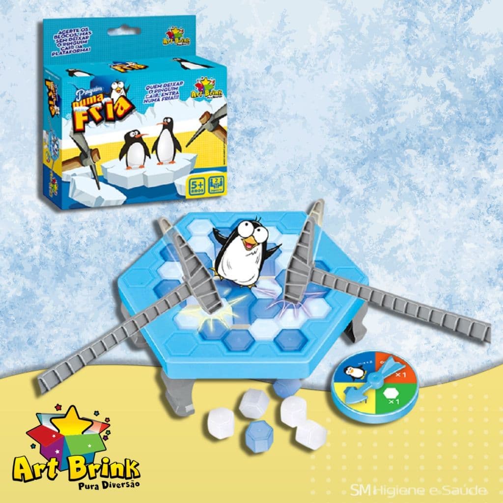 Jogo De Mesa Quebra Gelo Pinguim Armadilha - Brinquedo Interativo INFANTIL Numa Fria Game Tabuleiro