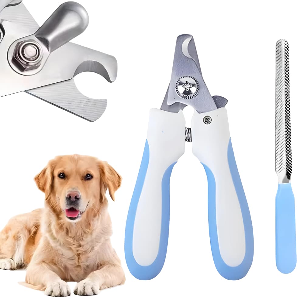Kit Cortador De Unha Pet Alicate De Cachorro Aparador De Unhas Lixa Manual Gato Gatos Pets PetShop