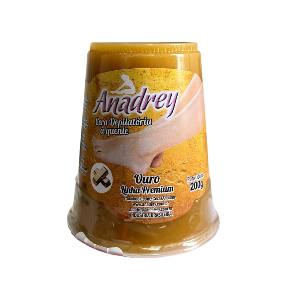 Cera Depilatória à Quente Anadrey Ouro - 200g