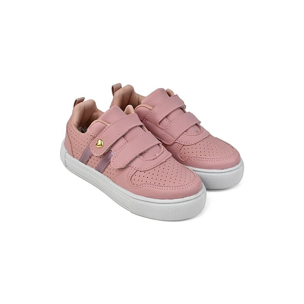 TÊNIS INFANTIL CASUAL MENINA LA KIDS BARATO ESCOLA CONFORTÁVEL LEVE MODA TENDENCIA