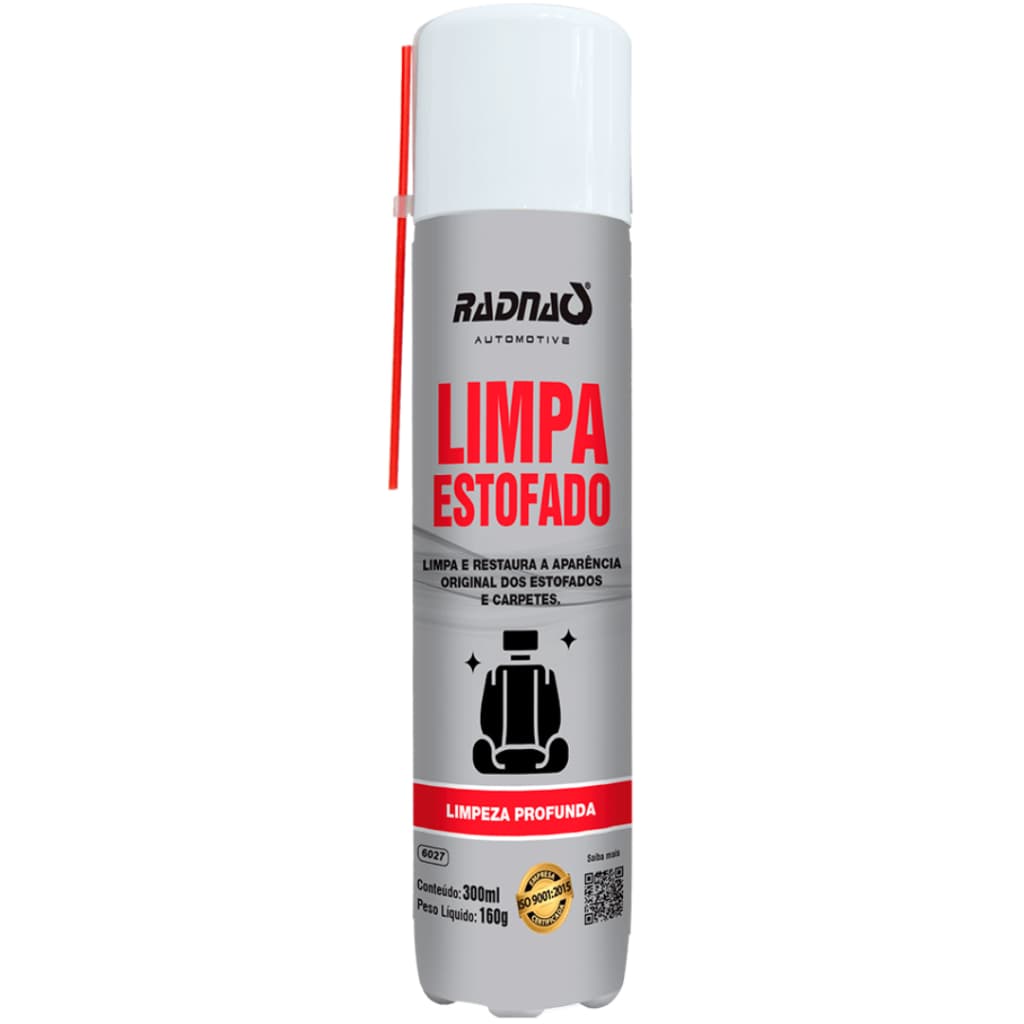 Limpa Estofamento Spray Banco Tecido Teto 500Ml - Radnaq