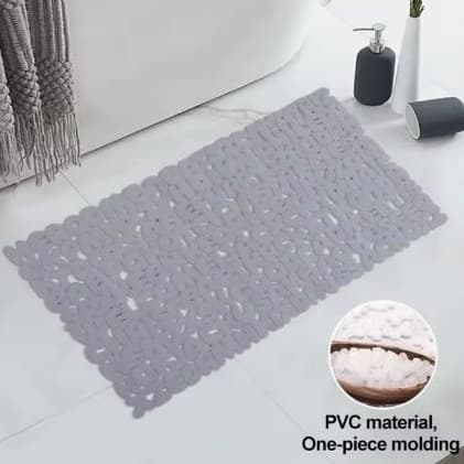 Tapete De Banheiro PVC Letras Antiderrapante
