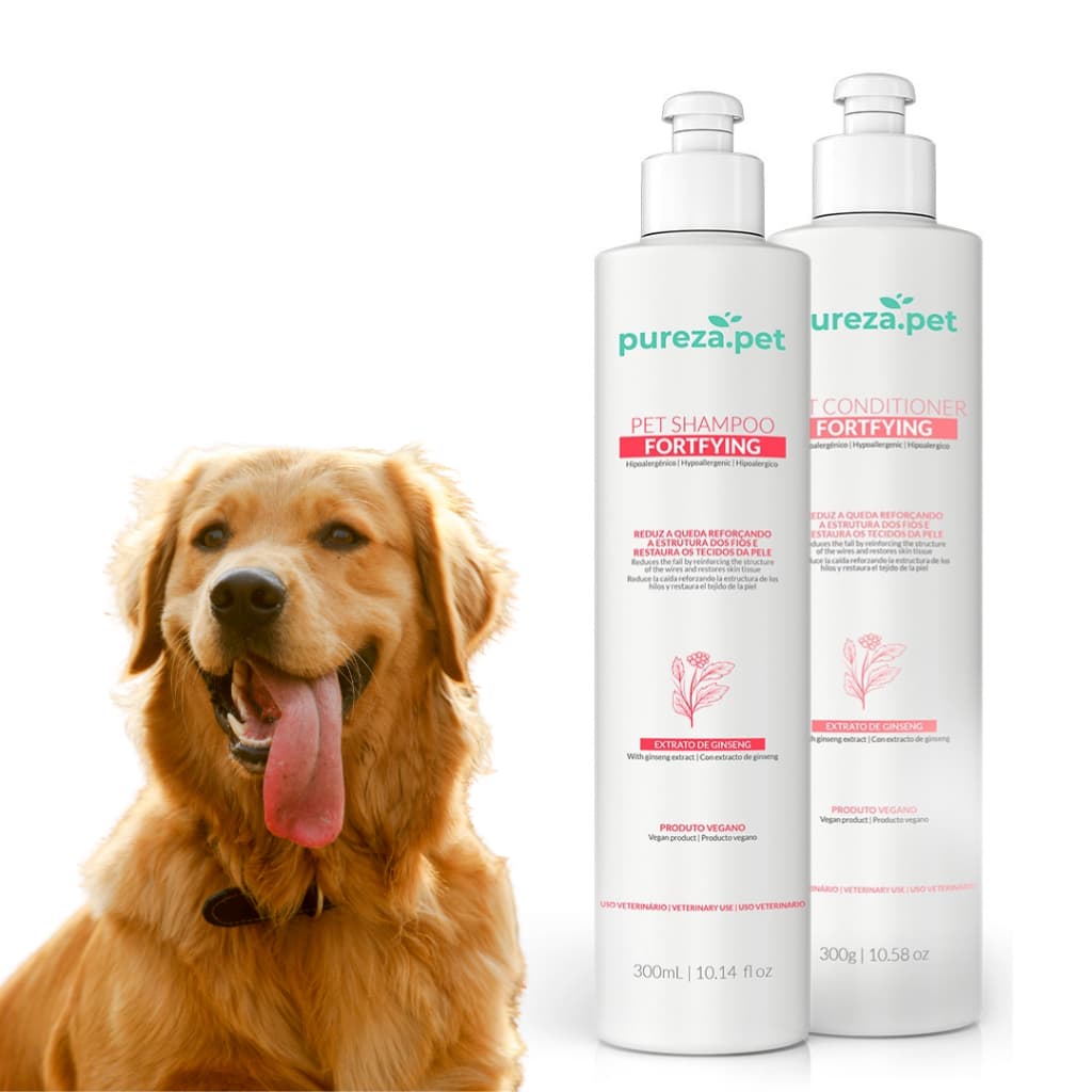 Shampoo e Condicionador Pet Antiqueda Hipoalergênico