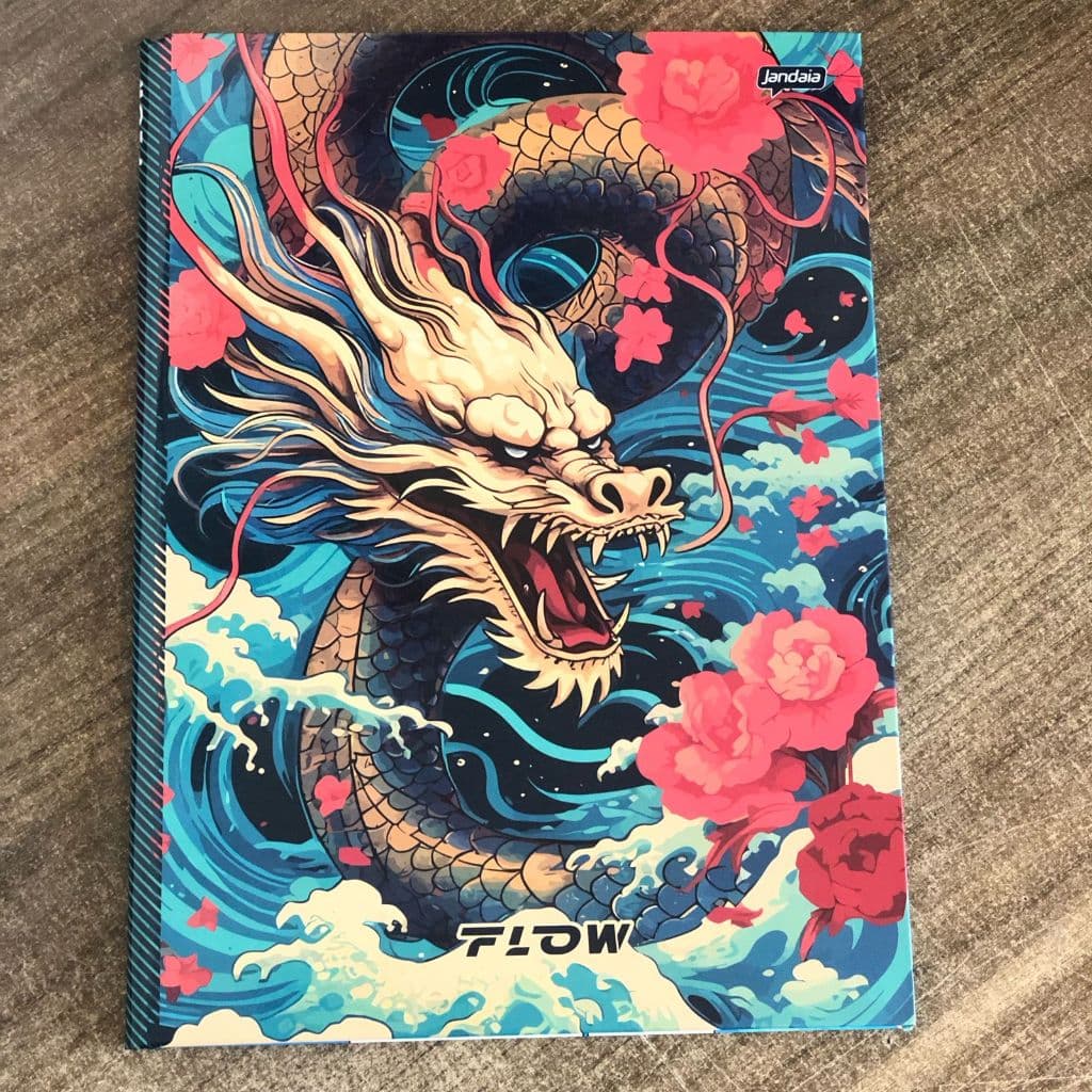 Caderno Brochura Universitário Flow Sortidos 60 Folhas Jandaia - Unidade