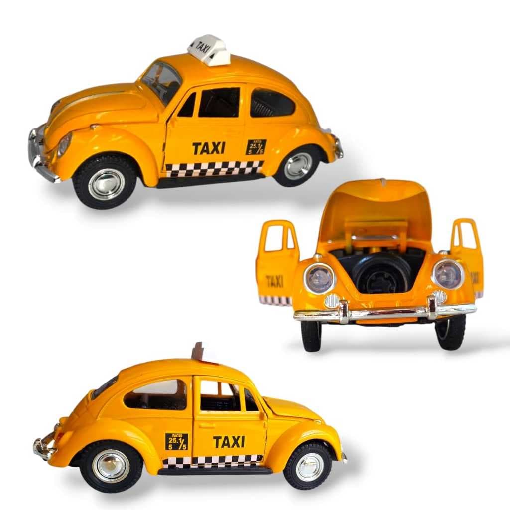 Carrinho Fusca Táxi de Ferro com Fricção