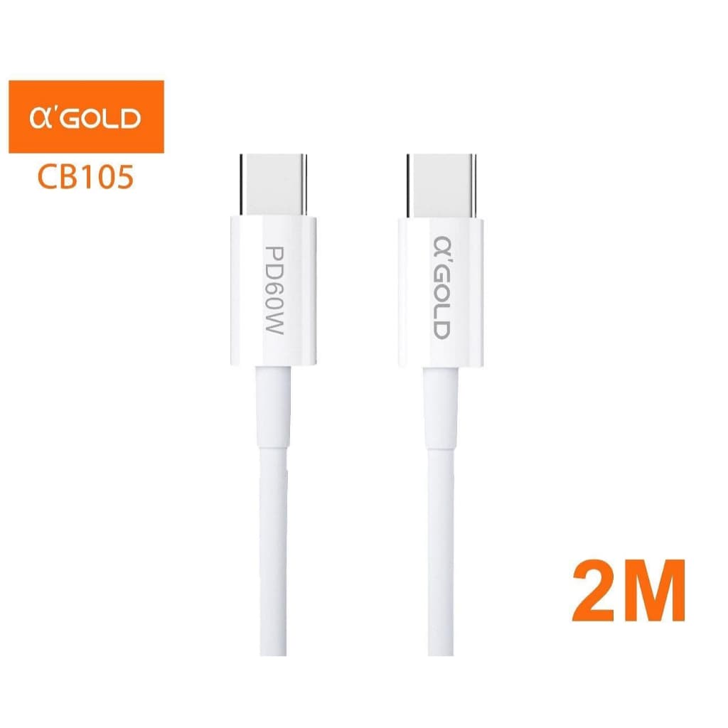 Cabo Turbo Tipo C + Tipo C 60W 2M