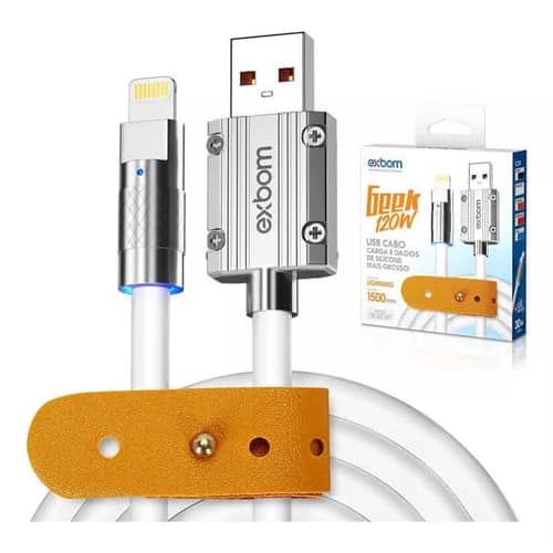 Cabo de Dados USB Compativel Iphone 30W