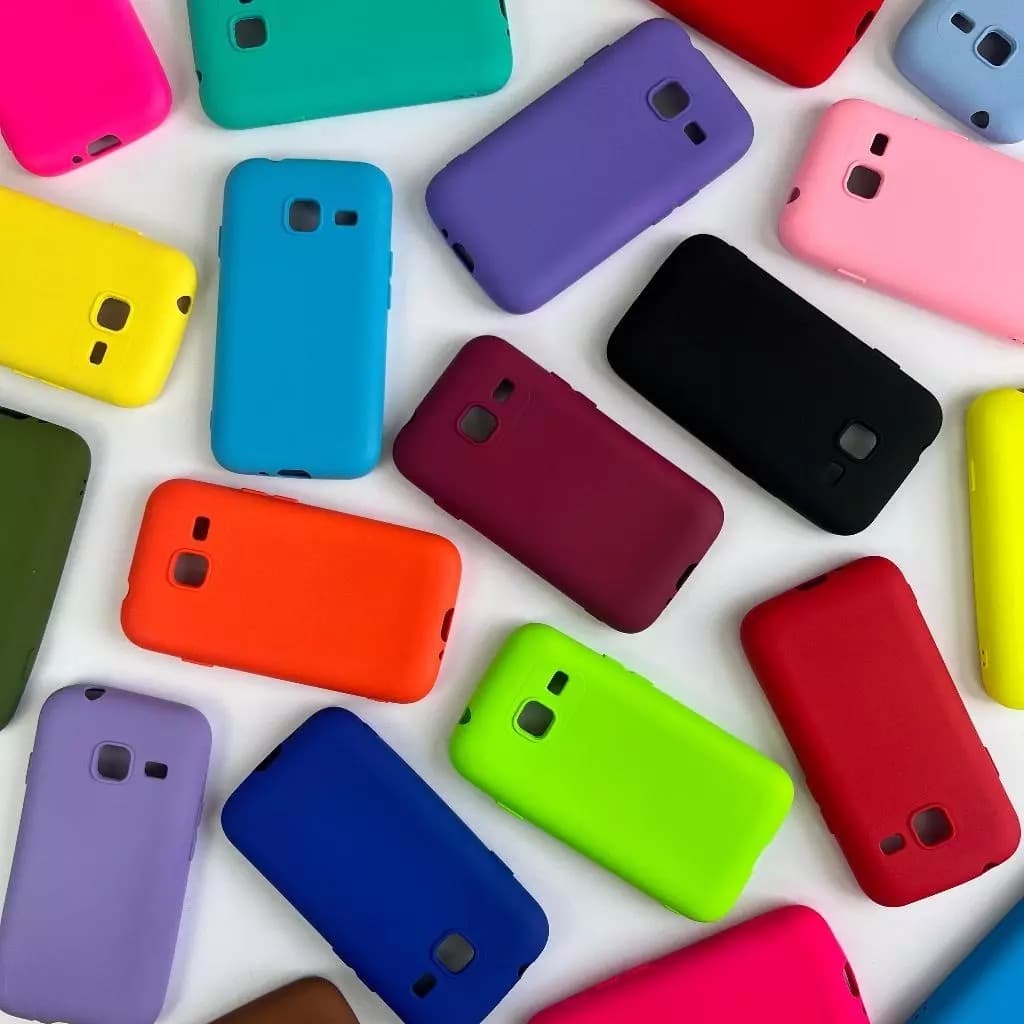Capa Case Capinha Silicone Colorida Resistente Interior Aveludado Samsung J1 Mini