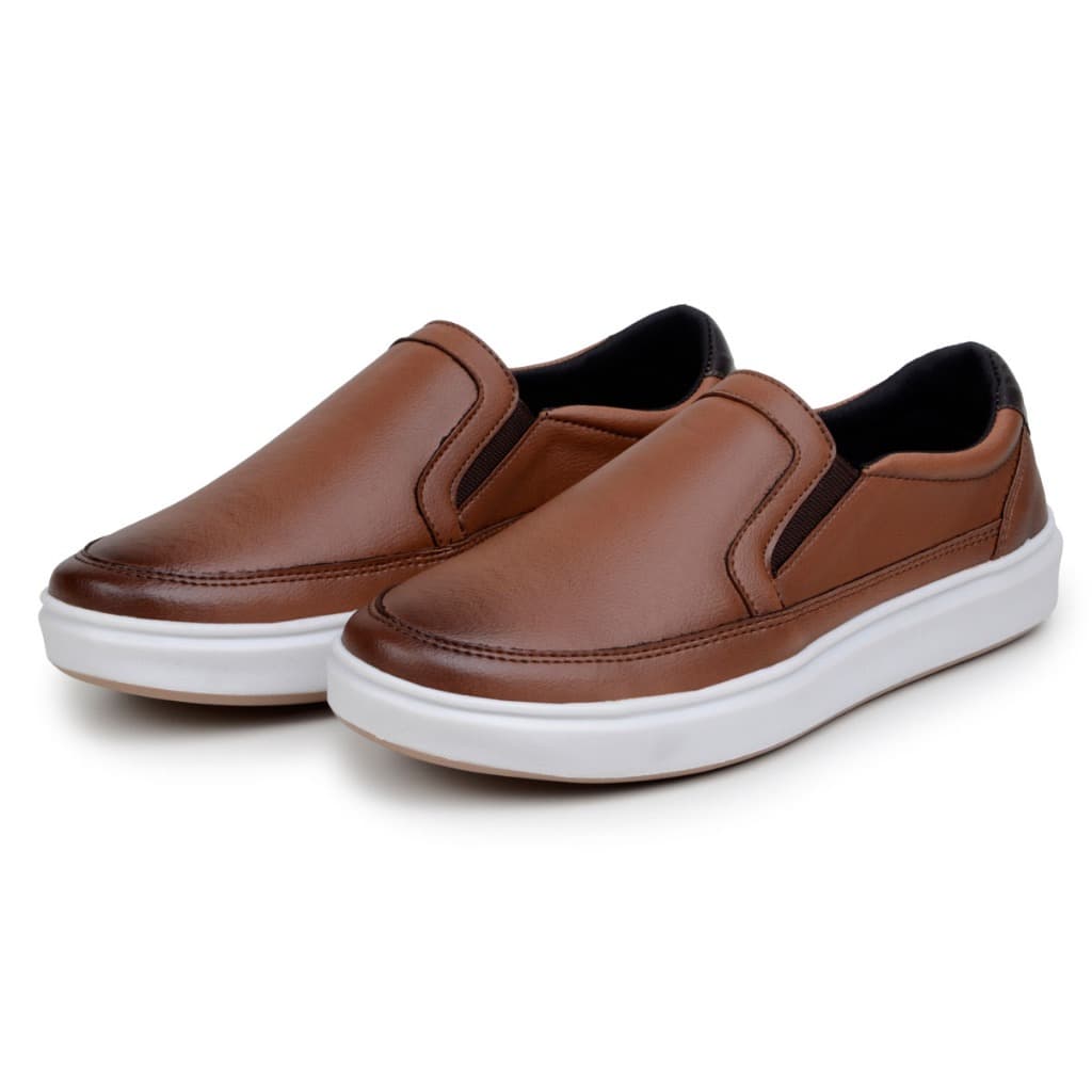 Sapatênis Tênis Casual Masculino Mocasssim Slip On Fácil De Calçar