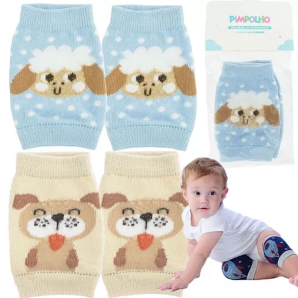 Joelheira Infantil Antiderrapante para Bebê Menino 6-12 meses