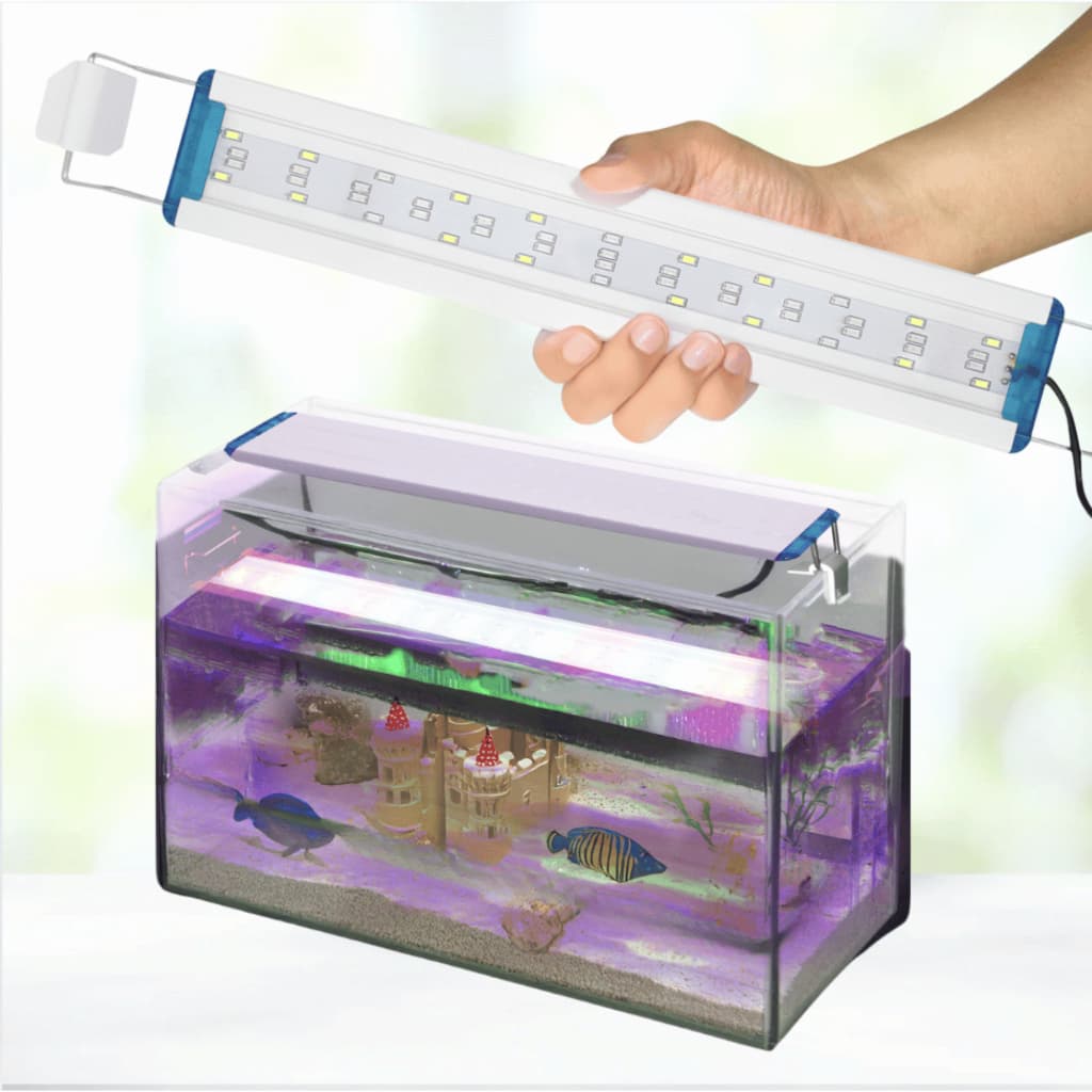 Luminária Led Aquário 15w 48cm a 60cm 3 Cores Plantado Bivolt