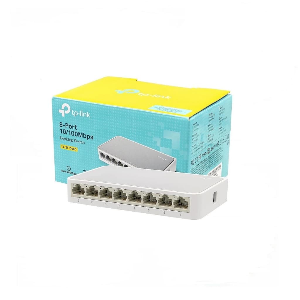Switch Tp-link Tl-sf1008d 8 Portas - Cinza