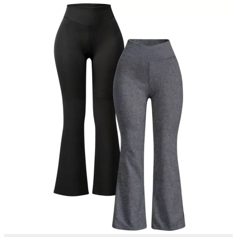 Kit Calças Leggings Flare Bailarina 2 Calças A Sua Escolha Produto A Pronta Entrega