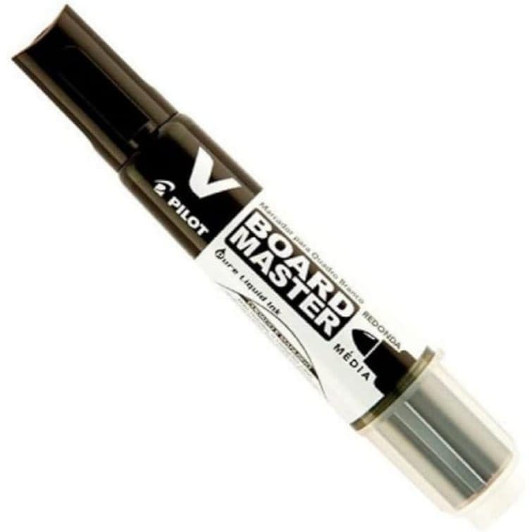 Marcador V Board Master Medium Recarregável Pilot - Preto