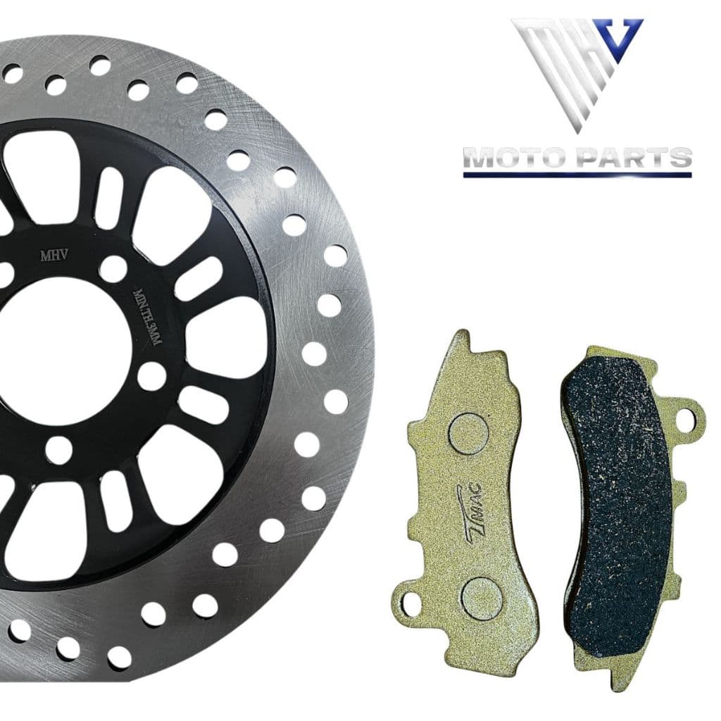 Kit Com Disco De Freio + Pastilha De Freio Honda Cg 160 Fan/Titan 18 a 24