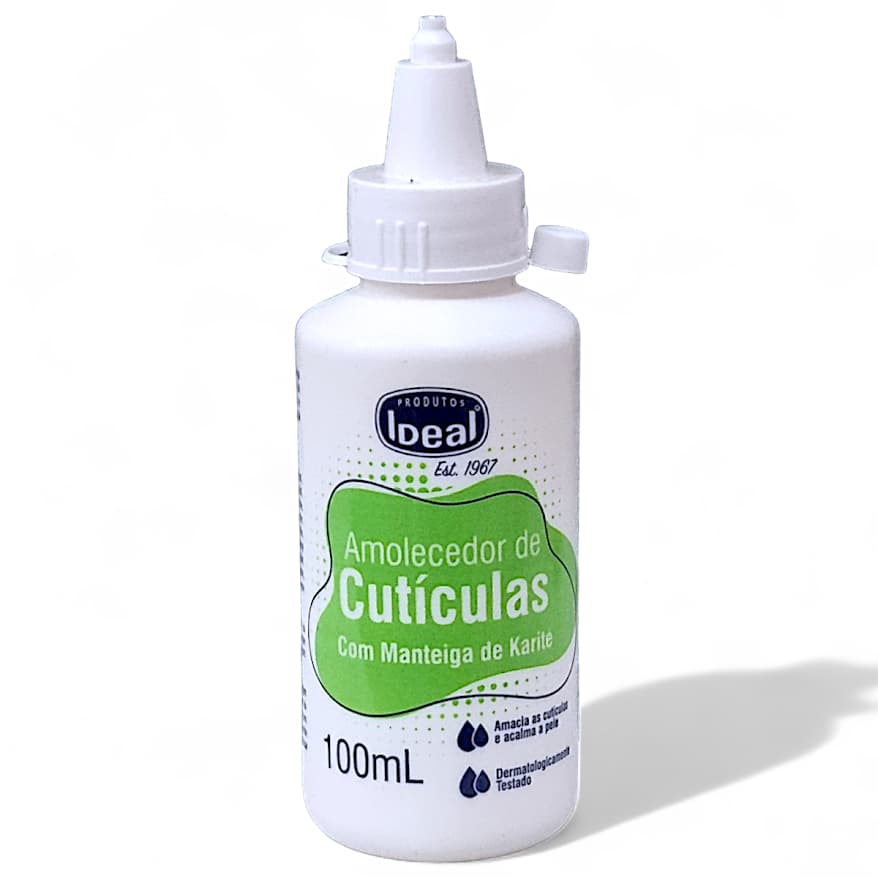 Amolecedor de Cutículas Ideal Manteiga de Karité 100ml - Hidratação e Nutrição para Unhas e Cutículas