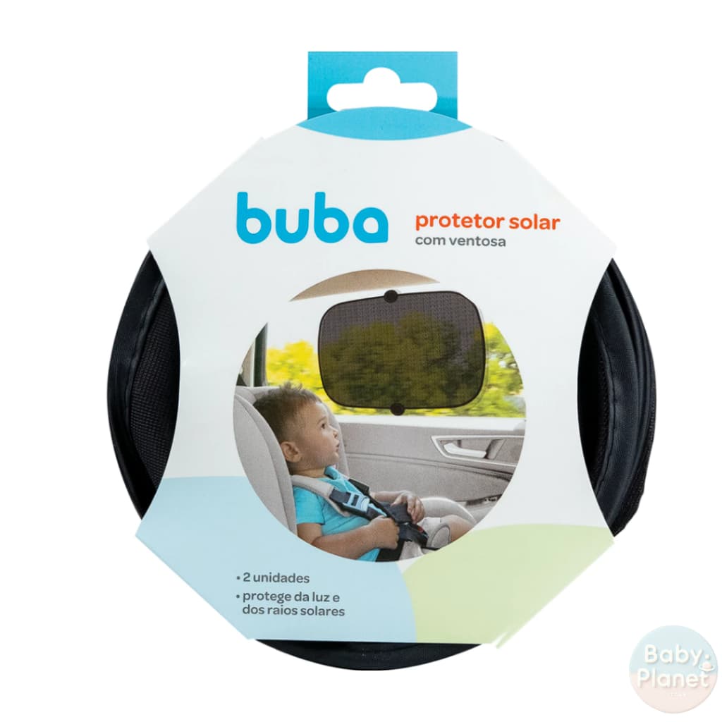 KIT 2 Protetor Solar Infantil Para Carro Com Ventosa BUBA bebe