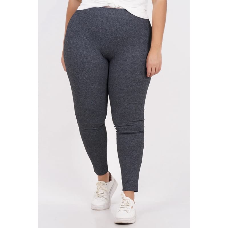 Calça Legging Feminina Plus Size Básica Cinza Ou Preta Super Promoção Confira